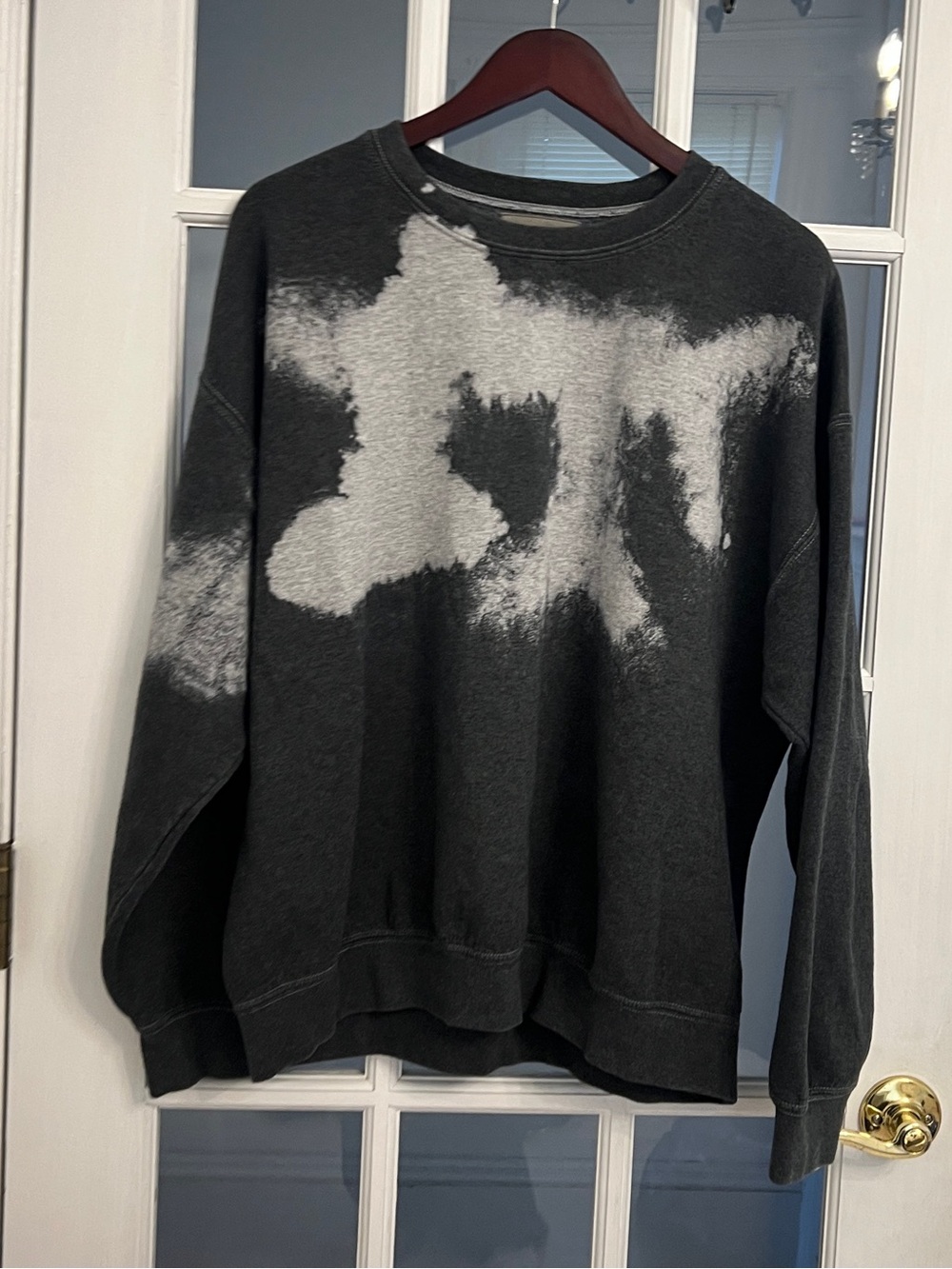 CARMAR Los Angeles Men's Black Tie Dye Crewneck Sweatshirt Size M
